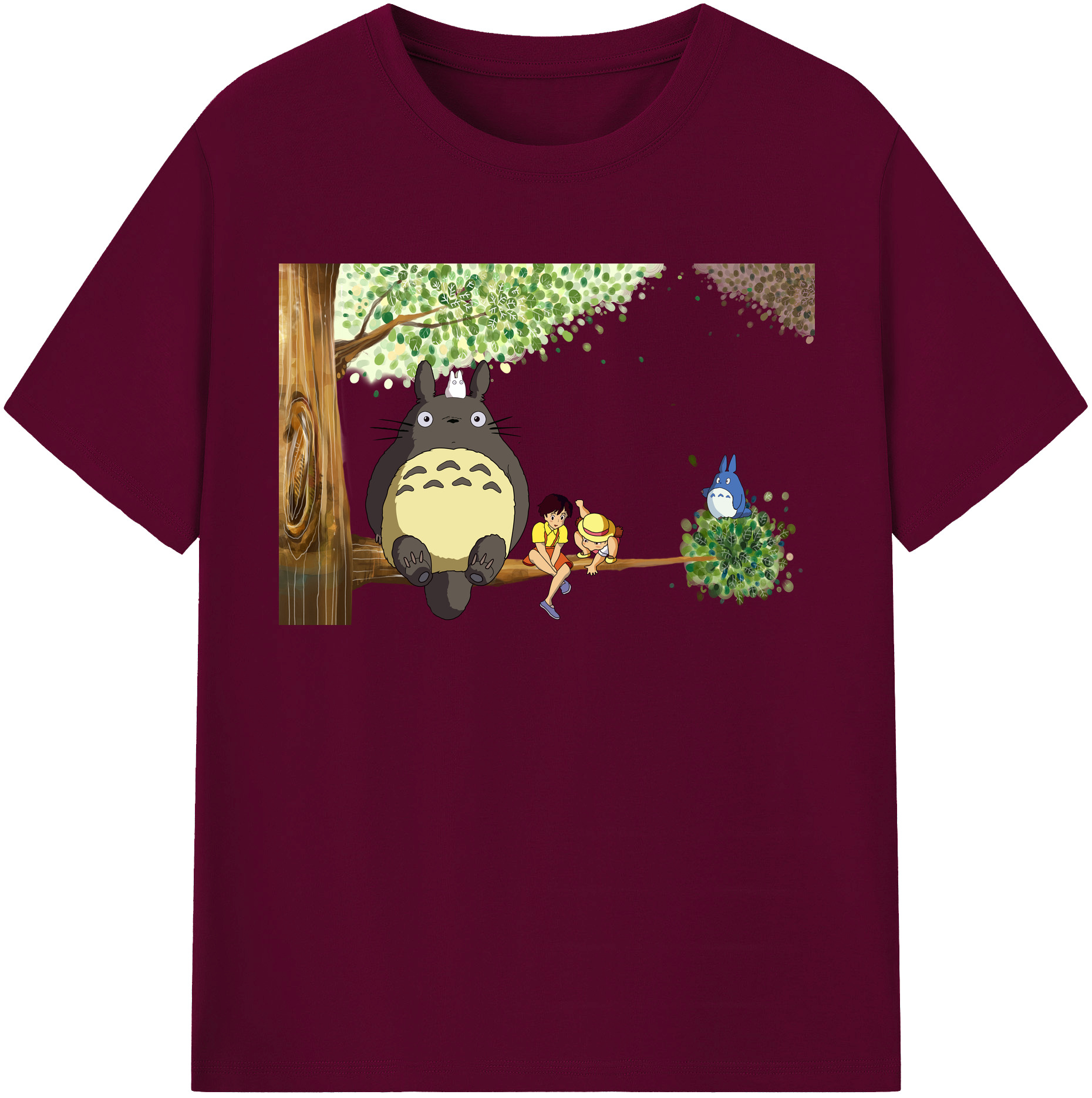 （画像用） となりのトトロ 草壁メイ 草壁サツキ My Neighbor Totoro Satsuki Kusakabe Mei Kusakabe レディースカジュアルプリントTシャツ（綿100％）